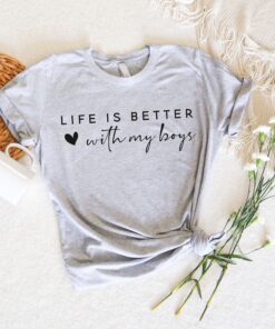 mom of boys shirt life is better with my boys cute mom t shirt sweatshirt crewneck for mothers day gifts y64lq