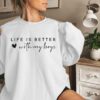 mom of boys sweatshirt life is better with my boys crewneck mothers day gift cute mom shirt tdbpv
