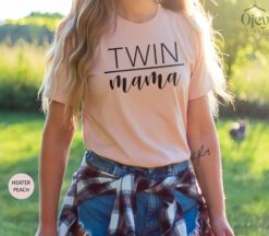 mom of twins shirt for twin mama cute mother to be t shirt unique twin mom gifts for mothers day wprzk