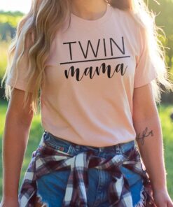 mom of twins shirt for twin mama cute mother to be t shirt unique twin mom gifts for mothers day wprzk