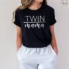 mom of twins shirt for twin mama cute mother to be t shirt unique twin mom gifts for mothers day xskfb