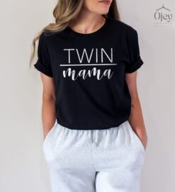 mom of twins shirt for twin mama cute mother to be t shirt unique twin mom gifts for mothers day xskfb