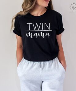 mom of twins shirt for twin mama cute mother to be t shirt unique twin mom gifts for mothers day xskfb