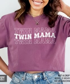 mom of twins t shirt for mothers day unique twin mom gift unisex shirt baby shower gift for new mama rercg