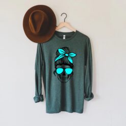 mom skull long sleeve shirt for mothers day best mom gift funny mom shirt trendy unique design for mom to be gcqkv