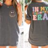 Mom To Be Shirt In My Pregnant Era Pregnancy Announcement Tee Cute Mothers Day Gift for New Mom