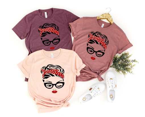 mom with bandana shirt for moms mom life t shirt funny mom to be gift mothers day cute mom shirt q9vii scaled