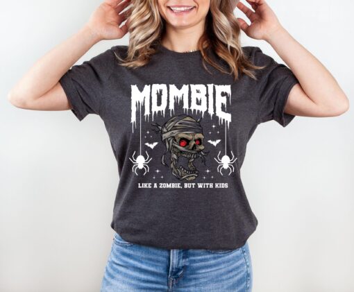 mombie halloween shirt for moms like a zombie but with kids funny spooky season t shirt unique halloween gift for mothers 2ucsf