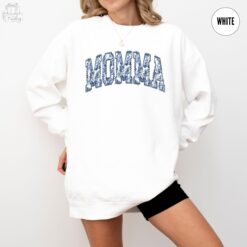 momma sweatshirt for new moms pregnancy reveal and baby shower chinoiserie mama crewneck mothers day gift sjb70