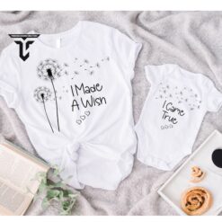 mommy and me matching tees i made a wish came true shirt set for newborn baby shower mothers day gifts 1gkpq
