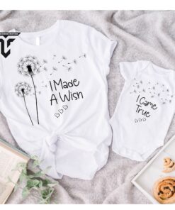 mommy and me matching tees i made a wish came true shirt set for newborn baby shower mothers day gifts 1gkpq