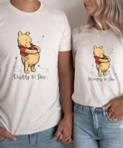 mommy to bee pregnancy reveal shirt family matching disney pooh design baby shower gift for new moms qokzd