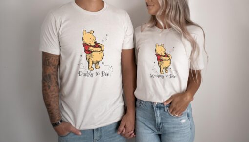 mommy to bee pregnancy reveal shirt family matching disney pooh design baby shower gift for new moms qokzd scaled