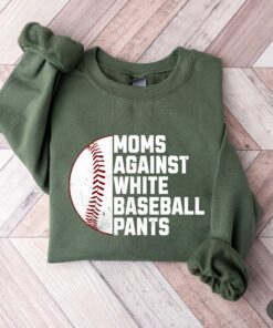 moms against white pants baseball mama shirt funny baseball game day shirt for sporty moms mothers day gift sotzk