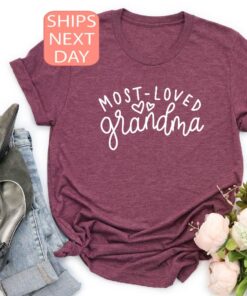 most loved grandma shirt funny mom tee for mothers day personalized gift for grandma unique mama t shirt qkvvx