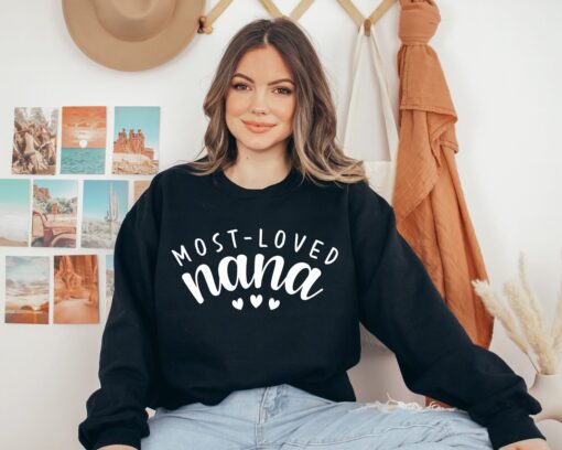 most loved nana sweatshirt for grandmothers cute mothers day gift unique nana sweater grandma apparel zzezr scaled