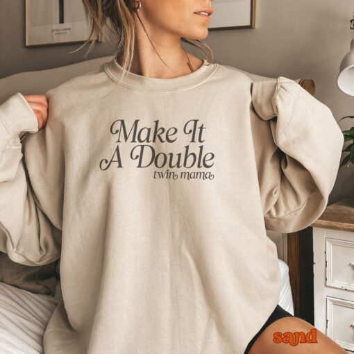 mother of twins sweatshirt for twin mama announcement best gifts for twin mom mothers day crewneck dvkcq scaled