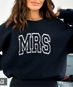 mrs sweatshirt unisex crewneck for newly engaged honeymoon bridal shower or anniversary gifts for her 1yece