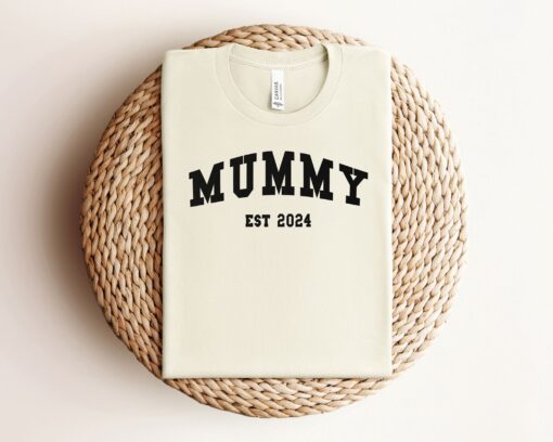 mummy est 2024 shirt funny new mom t shirt for mothers day unique gift for moms pregnancy announcement shirt nu20z