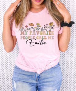 my favorite people call me grandma shirt personalized grandma t shirt custom gifts for grandma announcement oxohg