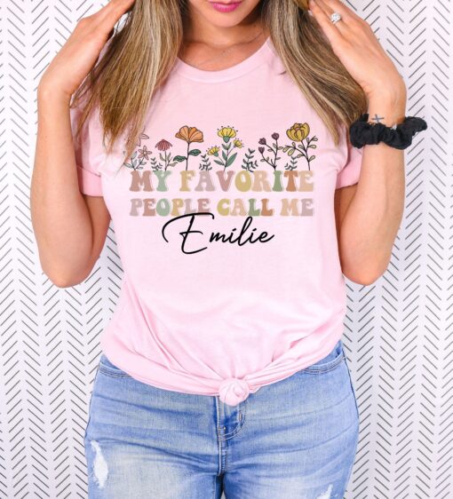 my favorite people call me grandma shirt personalized grandma t shirt custom gifts for grandma announcement