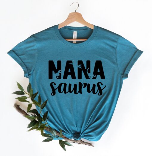 nana saurus shirt for grandma cute grandmother shirt mothers day gift unique nana t shirt funny mom life shirt wkxph scaled