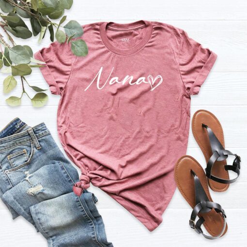 nana shirt for grandma personalized t shirt unique gift for grandmother cute nana tee best nana ever design hnmmp