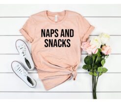 naps and snacks mom shirt cute nap t shirt funny mom life tee best mom ever workout top for new moms tinv5