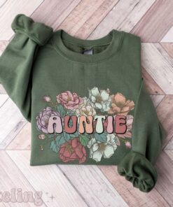 new aunt sweatshirt promoted to aunt pregnancy reveal gift floral shirt for aunt to be with wild roses design 7ketj