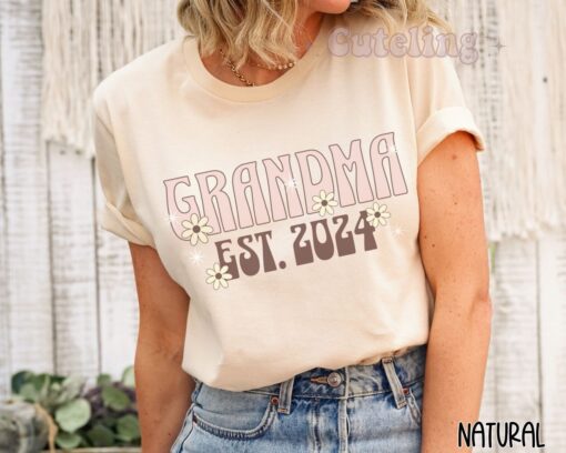 new grandma 2024 shirt for expecting grandmothers retro hippie style plus size funny grandma t shirt 99e0a