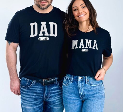 new mom and new dad shirts for pregnancy announcement unique gifts for parents matching t shirts 0ahl0