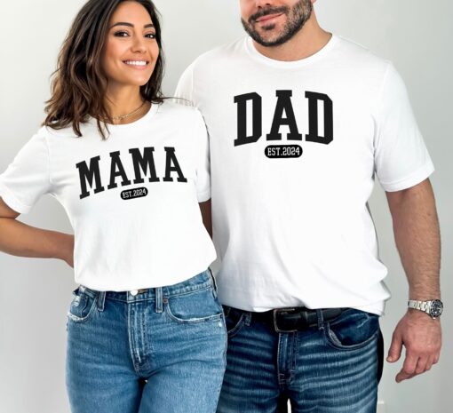 new mom and new dad shirts for pregnancy announcement unique gifts for parents matching t shirts c4ytw