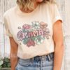 new mom shirt with wild roses for baby shower mothers day cute floral t shirt for new mommy life 1boer