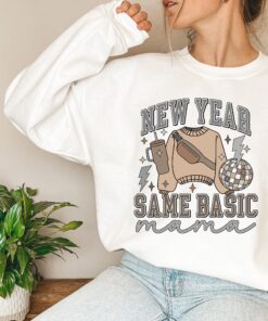 new year same basic mama shirt 2024 trendy mom life tee funny mom shirt gift for moms personalized tumbler and fanny pack cteqz