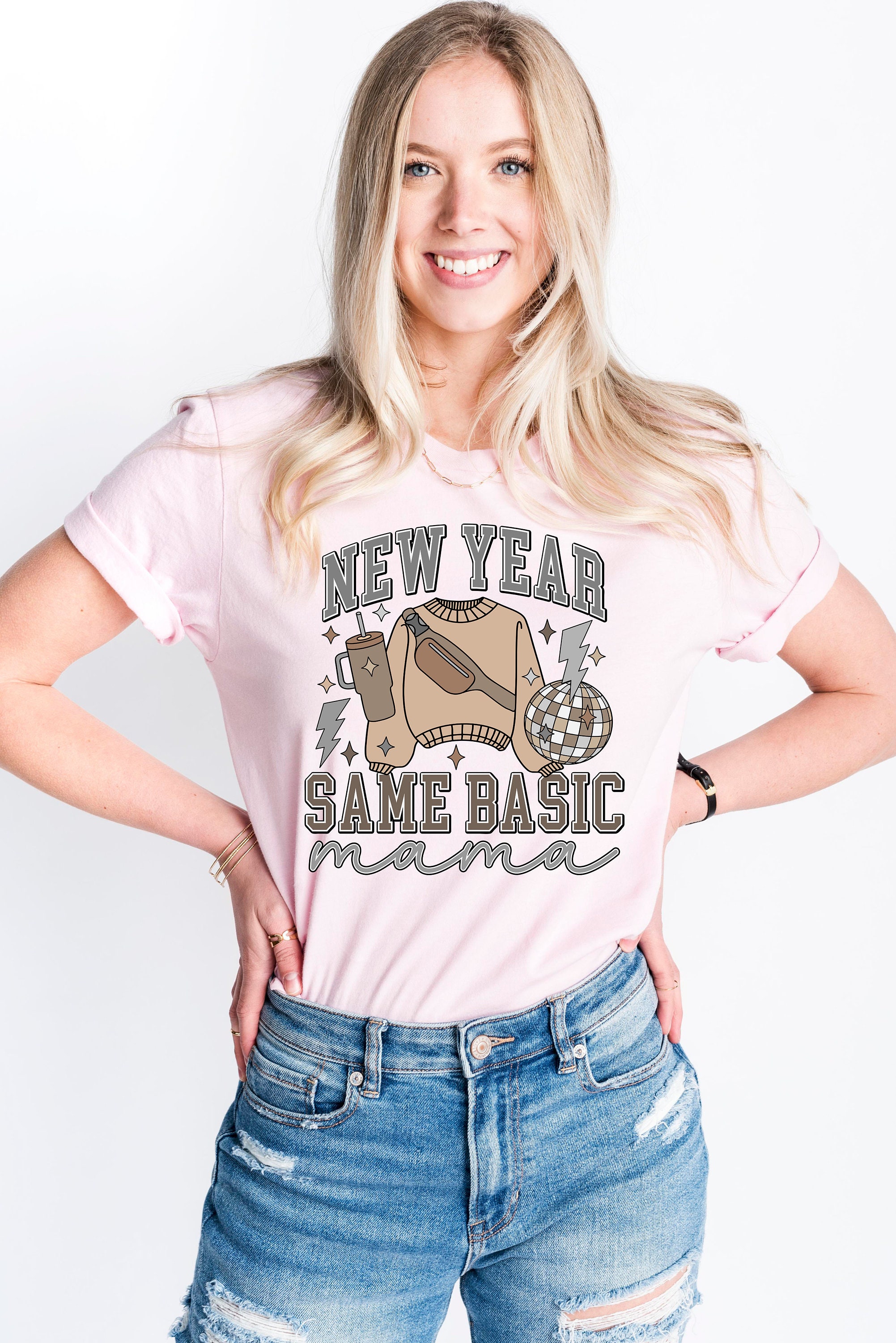 new year same basic mama shirt 2024 trendy mom life tee funny mom shirt gift for moms personalized tumbler and fanny pack x0e7d scaled