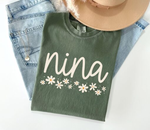 nina t shirt for godmother gift hispanic baptism announcement daisy design unique nina shirt for special occasions dnh6o