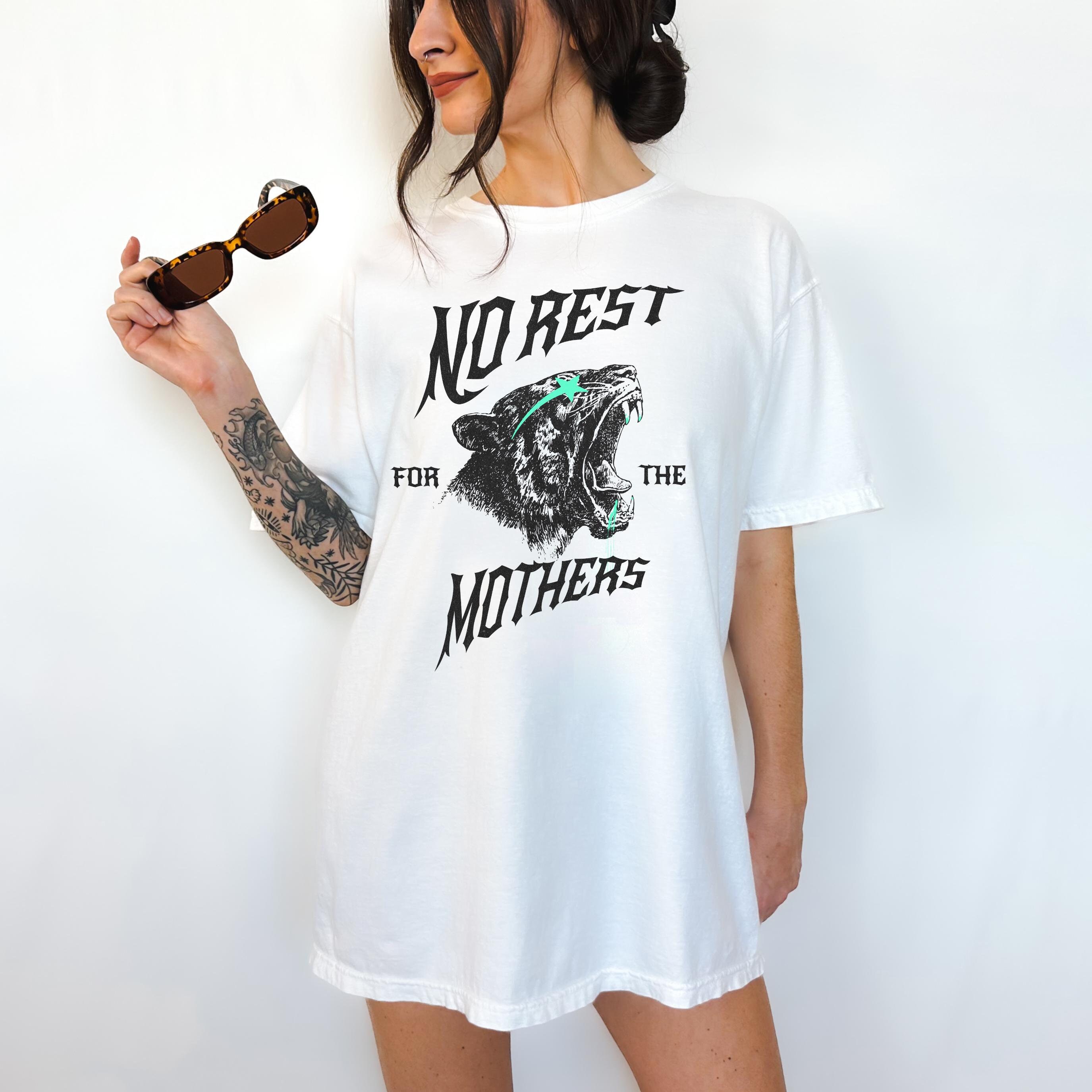 no rest for the mothers vintage t shirt for women trendy mom shirt retro grunge cool mom life apparel