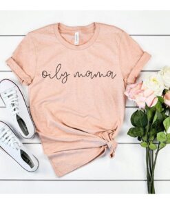 oily mama essential oil shirt for moms natural remedies t shirt funny mom life tee unique gift for new moms tejpm