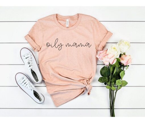 oily mama essential oil shirt for moms natural remedies t shirt funny mom life tee unique gift for new moms tejpm