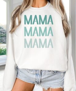 ombre mama sweatshirt cute mom shirt gift for new moms stylish mama apparel comfortable pullover for mothers 6nlte