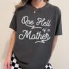 one hell of a mother t shirt for women vintage mama shirt cute mom life tee badass mom shirt gift idea for moms 74qzu