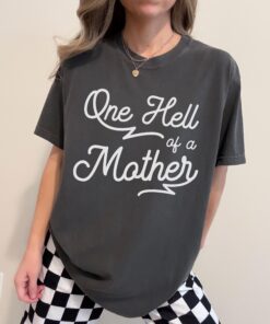 one hell of a mother t shirt for women vintage mama shirt cute mom life tee badass mom shirt gift idea for moms 74qzu