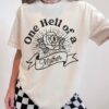 one hell of a mother t shirt for women vintage retro badass mom shirt cute mama life tee best mom ever gift dvq5q