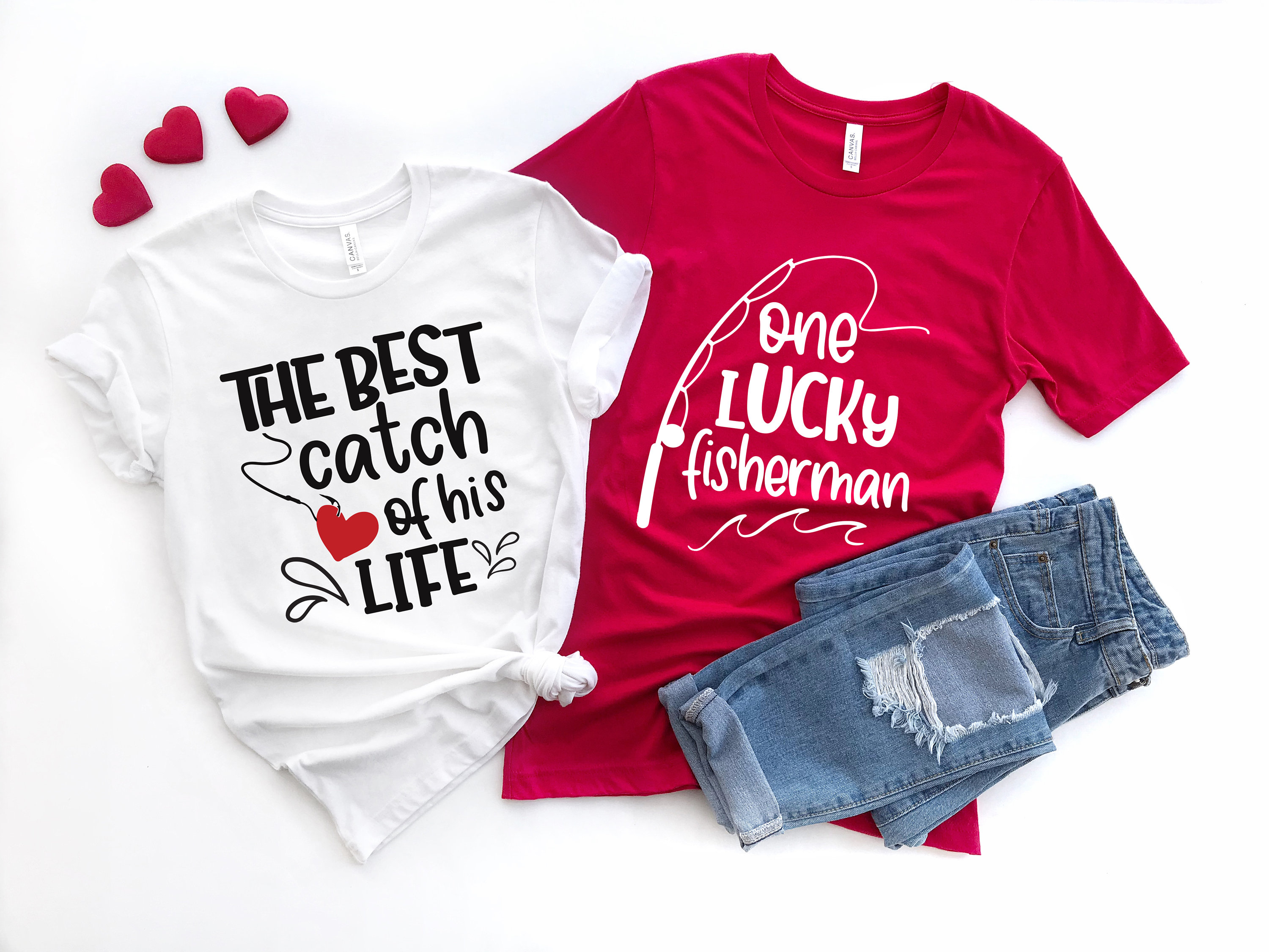 one lucky fisherman shirt best catch of his life couples matching t shirt honeymoon wedding tee for fishing lovers hwahr scaled