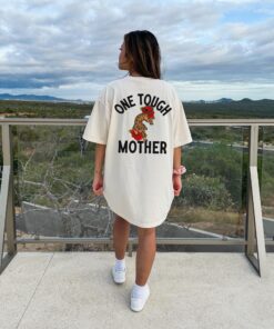 one tough mother graphic tee for women vintage mom life shirt edgy retro t shirt for moms and sahms 5zagq