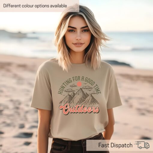 outdoor adventure shirt for hiking camping boho style tee mountains exploration apparel 5qhgh