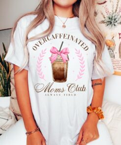 overcaffeinated moms club shirt funny mom life t shirt for tired moms coffee lovers mothers day gift vrv6o