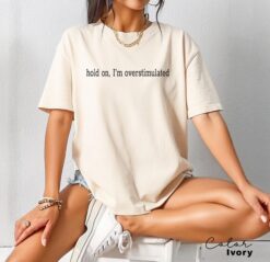 overstimulated mom shirt mental health tee for moms club new mom gift funny gen z vintage style rc7qv