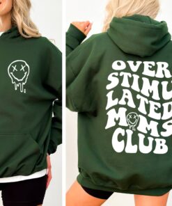 overstimulated moms club hoodie funny mom hoodie cool retro mama sweatshirt best mom life shirt for anxiety relief 6xeqw