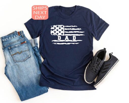 patriotic dad shirt with flag design for fathers day best dad shirt unique gift for grandpa and father